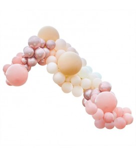 Luxe Peach, Nude and Rose Gold Balloon Arch Kit