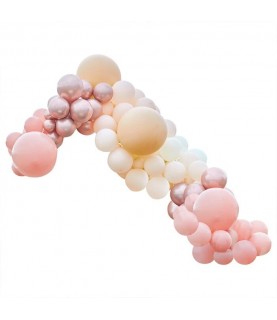 Luxe Peach, Nude and Rose Gold Balloon Arch Kit