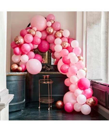 Luxe Pink & Rose Gold Balloon Arch Kit