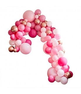 Luxe Pink & Rose Gold Balloon Arch Kit