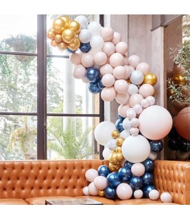 Marble, Navy & Gold Luxe Balloon Arch Kit