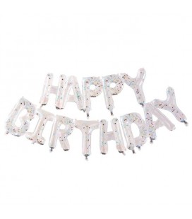 Multi Happy Birthday Folienluftballons
