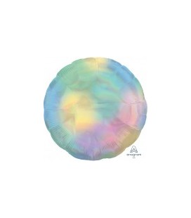 Ballon Alu Holographique Irisé Pastel Rond
