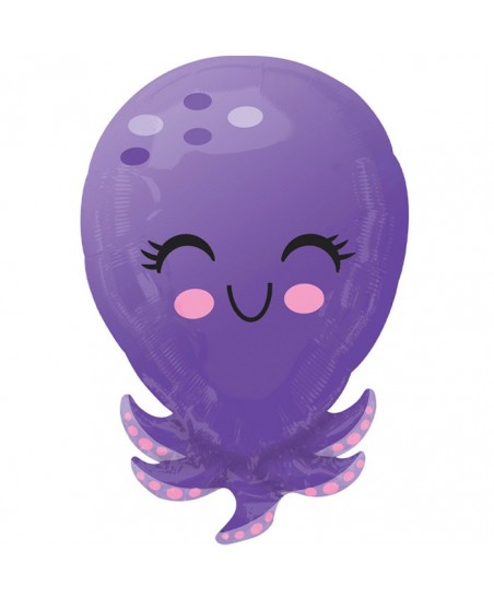 Cute Octopus Mylar Foil Balloon