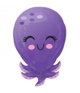 Cute Octopus Mylar Foil Balloon