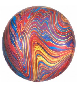 Ballon Mylar Sphérique Orbz Marbré Multi