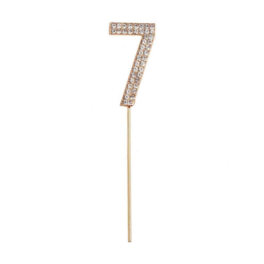 Cake Topper Strass Chiffre 7