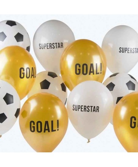 12 Football Party Champions Balloons