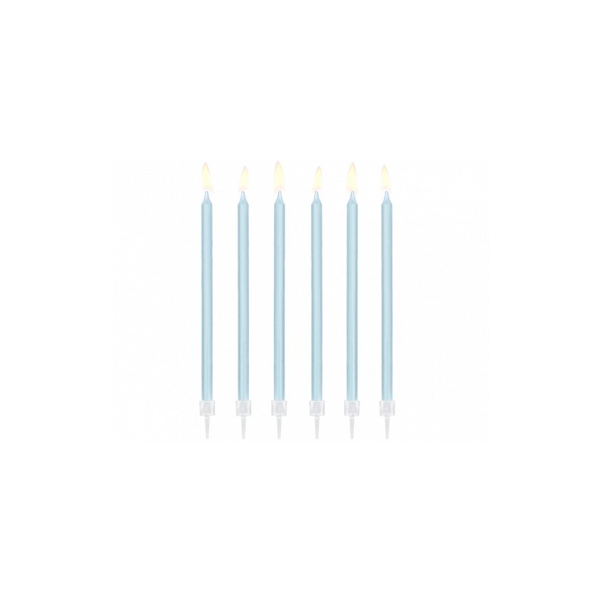 12 Light Blue Candles