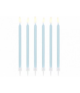 12 Light Blue Candles