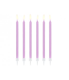 12 Lila Candles