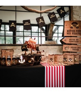 4 Pochettes Cadeaux Kraft Pirate