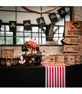 4 Pochettes Cadeaux Kraft Pirate