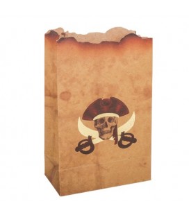 4 Pochettes Cadeaux Kraft Pirate