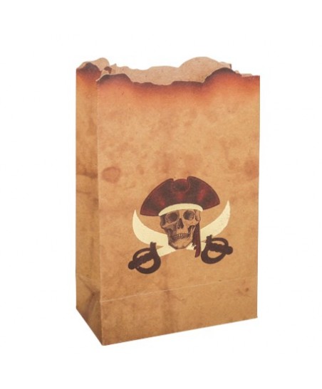 4 Pochettes Cadeaux Kraft Pirate