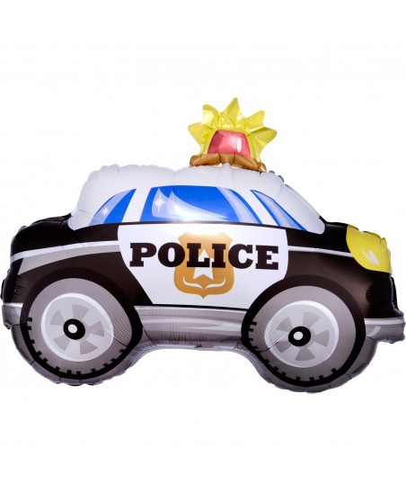On the Road Police Car shaped Foil Balloon