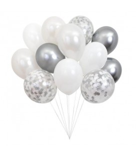 Luftballonstrauß Silver Meri Meri