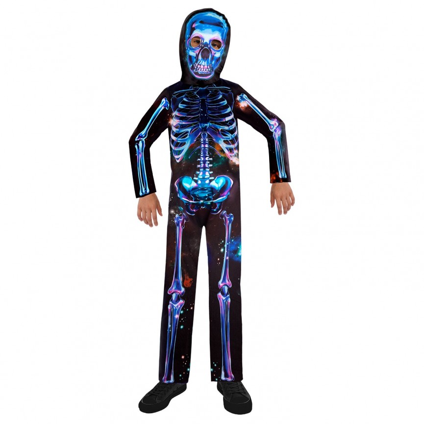 Neon Skeleton Sustainable Costume