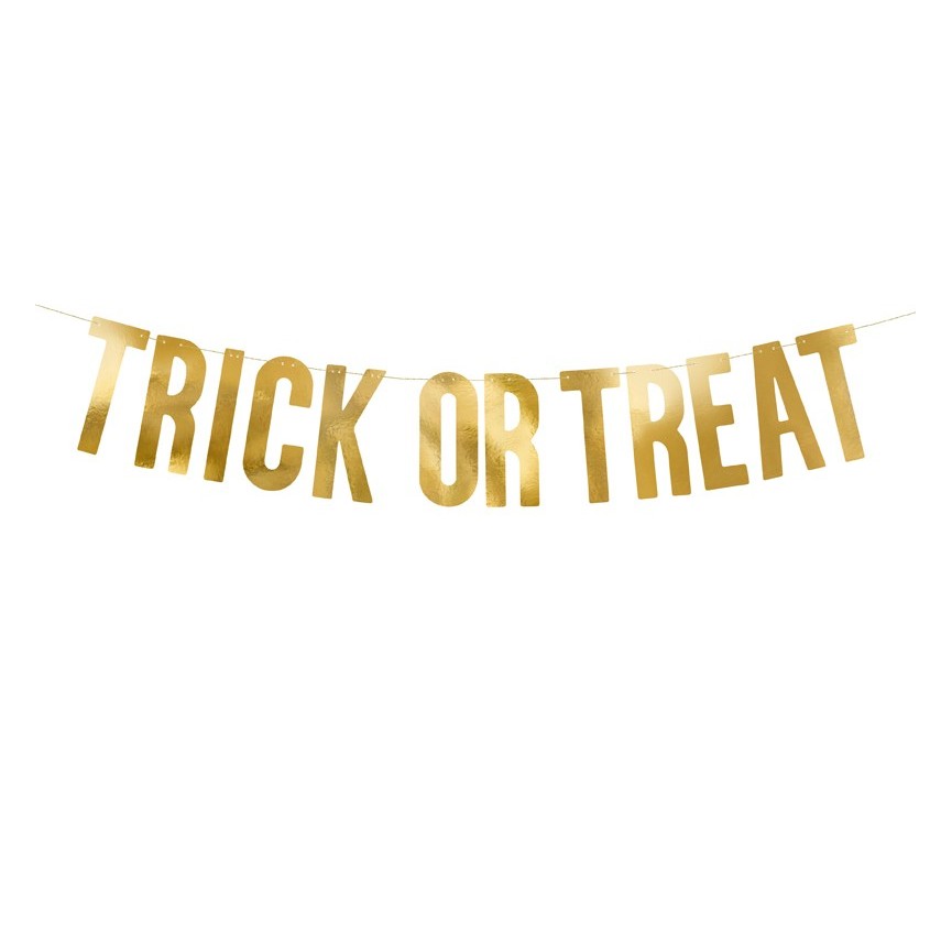 Golden Trick or Treat Garland