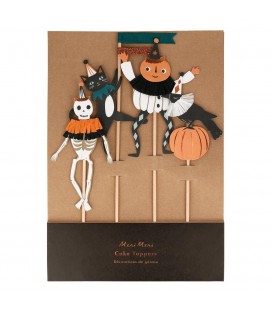 Vintage Halloween Cake Toppers