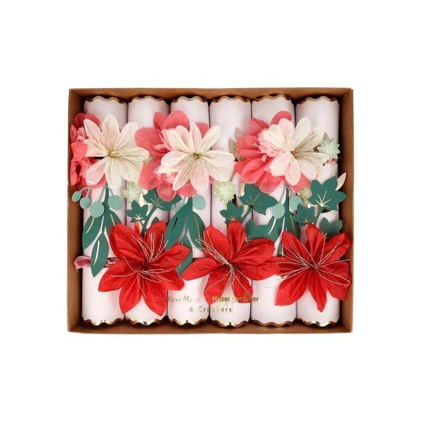 6 Hazel Gardiner Large Flower Crackers