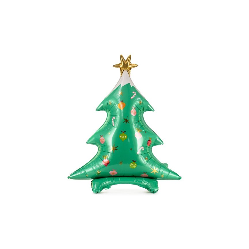 Christmas Tree Foil Balloon on stand