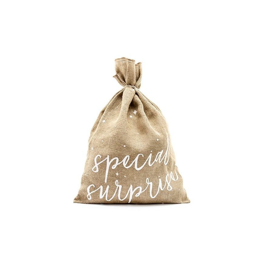 Sac Cadeaux en Jute Special Surprise Sac Cadeaux en Jute Special Surprise