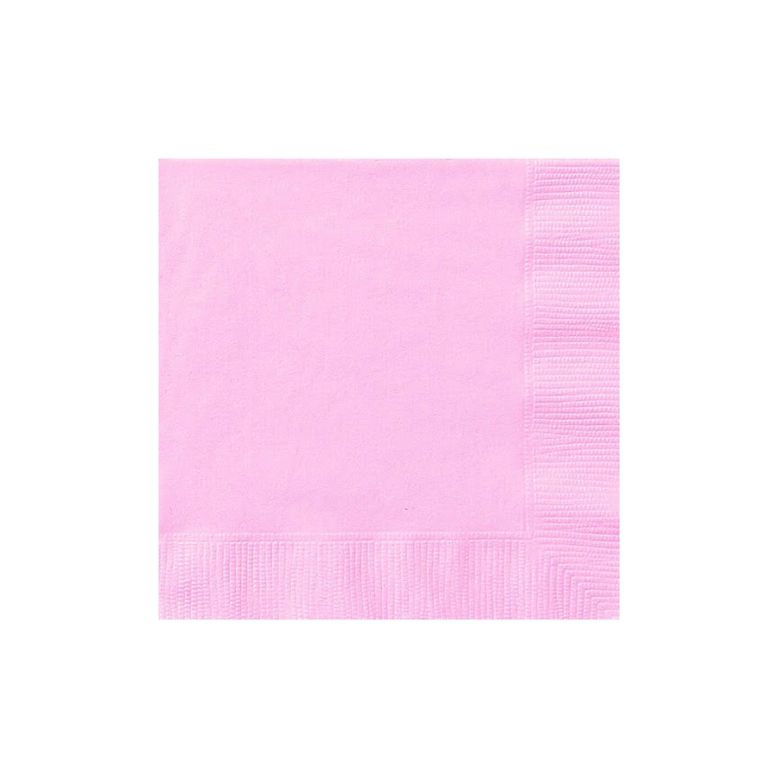 20 Pink Lunch Napkins