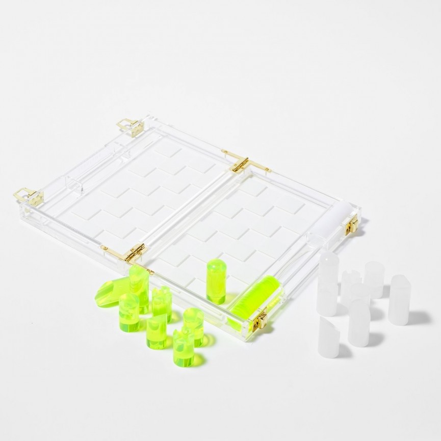 Mini Chess & Checkers - Limited Edition Neon