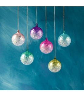 6 Boules de Noël Ombré Glitter