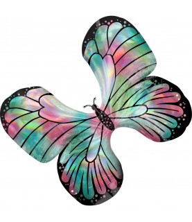 Holographic Butterfly Mylar Balloon