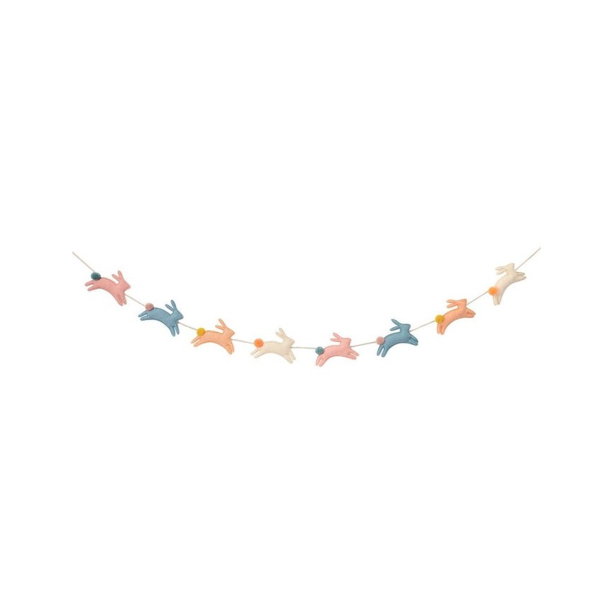 Felt Bunny Garland