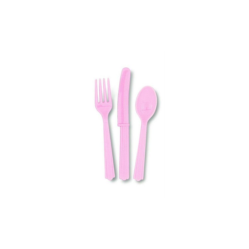 18 Pink Cutlery