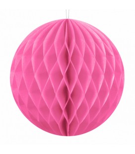 Large Pink Honeycomb Ball