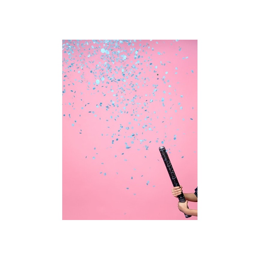 Gender Reveal Confetti Popper Blue