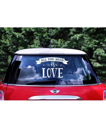 "All you need is Love" Car Sticker