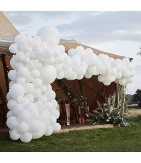 Arche de Ballons Blanc (Kit Luxe)