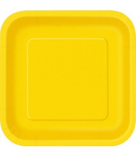 16 Yellow Small Plates