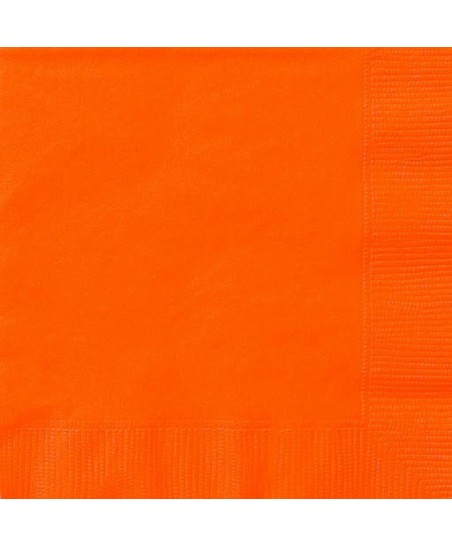 20 Grandes Serviettes Orange