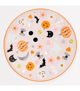 Groovy Halloween Plates