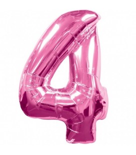 Pink Mylar Ballon Number 4