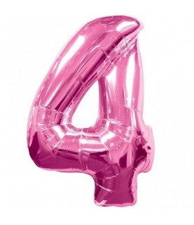Pink Mylar Ballon Number 4