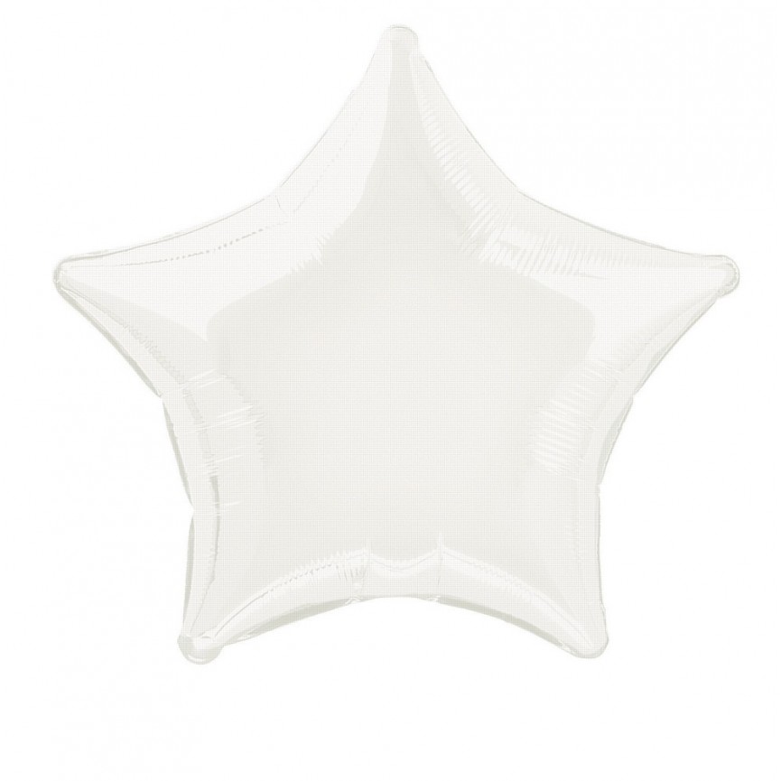 White Star Mylar Balloon