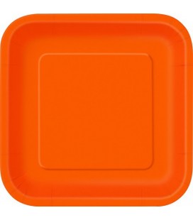 16 Orange Small Plates