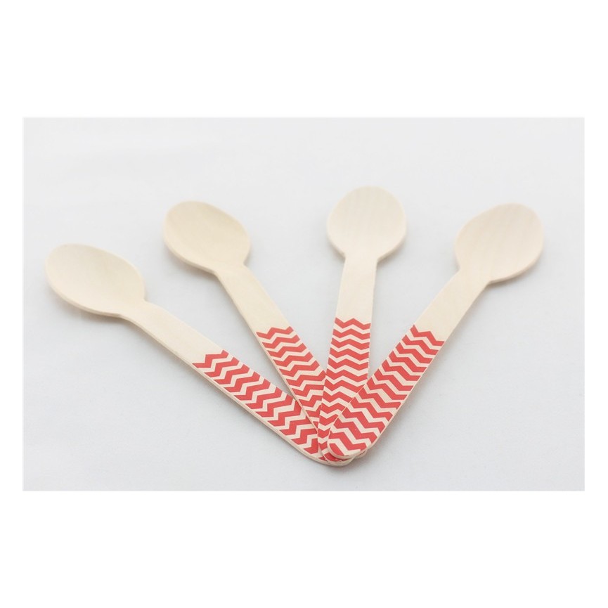 Red Chevron Spoons