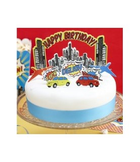 Super Heros Party Cake Decorating Kit