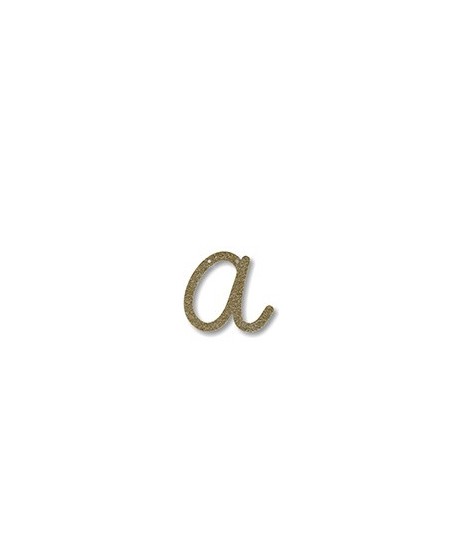 Acrylic Gold Glitter Letter A