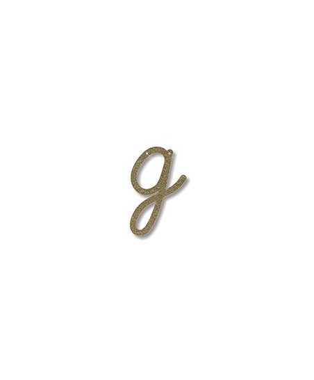 Acrylic Gold Glitter Letter G