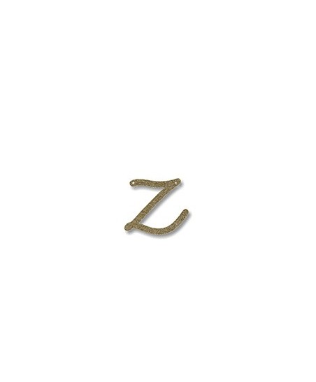 Acrylic Gold Glitter Letter Z