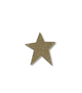 Acrylic Gold Glitter Symbol Star